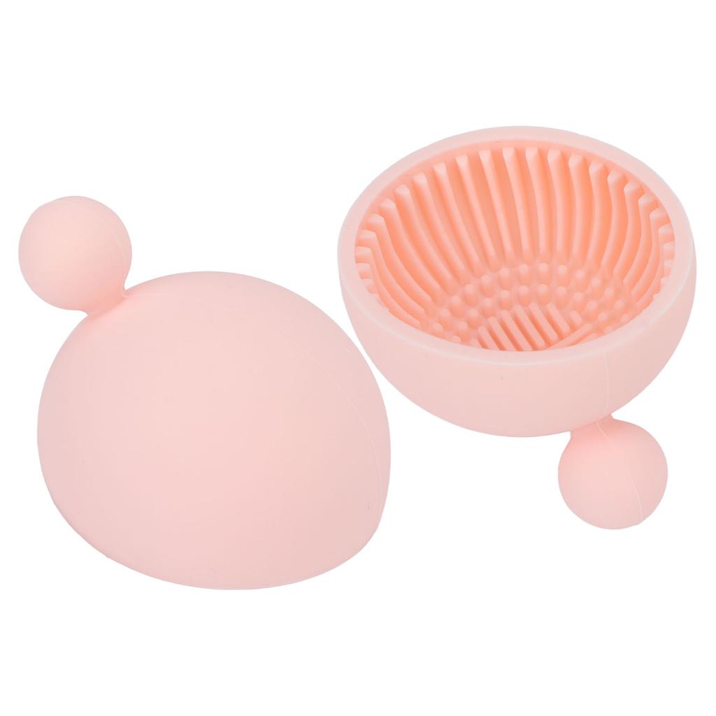 Makeup Brush Cleaning Bowl Mat Home Portable Flexible Silicone Cosmetic Brush Cleaner Scrubber