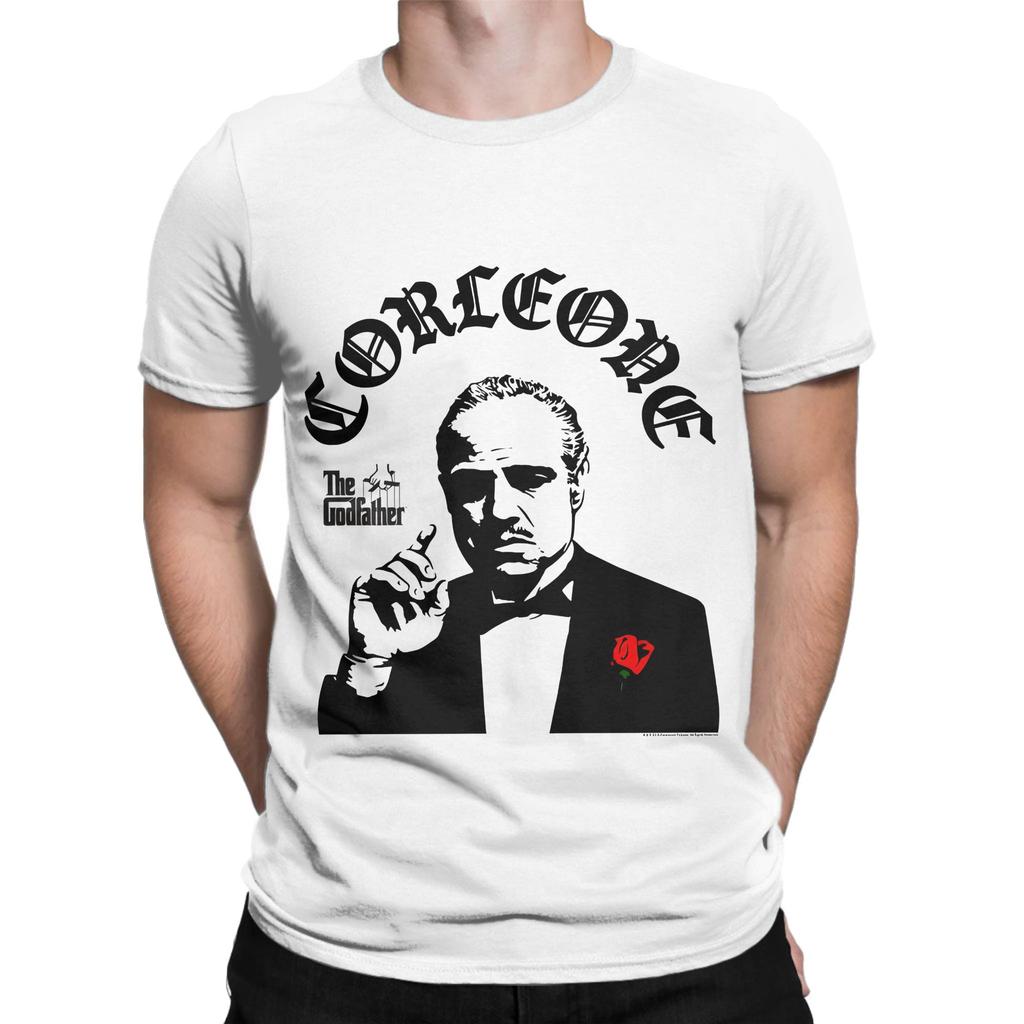 The Godfather Vito Corleone Stencil Poster Graphic 100 Cotton TShirt The Godfather Tops Tees For Unisex