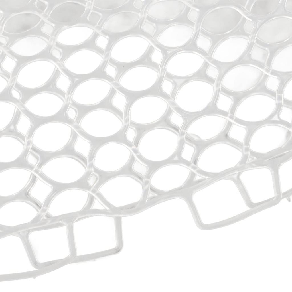 Large Landing Net, 55cm, Rubber Landing Net, Spare Net, Replacement Net for Rocky Coast Fishing, Compact, Foldable, Lightweight, Portable, White