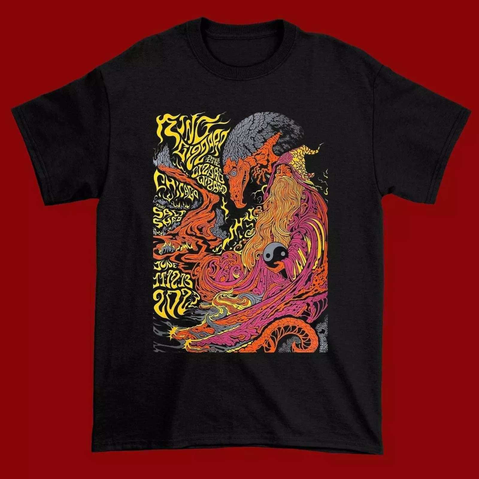 King Gizzard The Lizard Wizard Black T-Shirt Unisex All Sizes S разноцветный