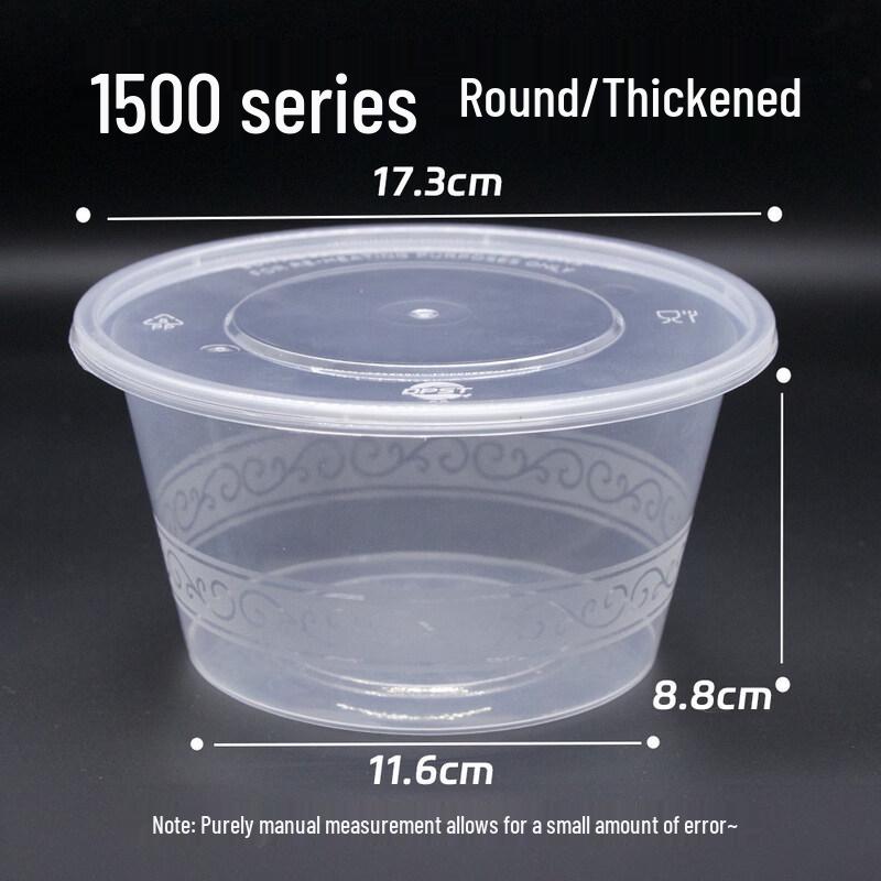 Yuzhuxun Disposable Round Plastic Meal Box
