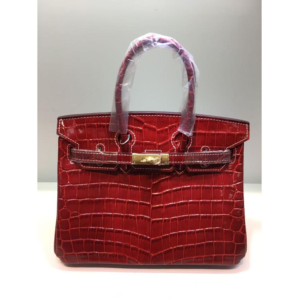 Bolsa com padrão de crocodilo nova moda e versátil bolsa de mão e transversal bolsa feminina de couro