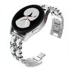 22mm 20mm Leather+Metal Strap for Samsung Galaxy Watch 7 6 5 4 40mm 44mm Replaceable Bracelet for Huawei Watch GT6/5/4 46mm Band