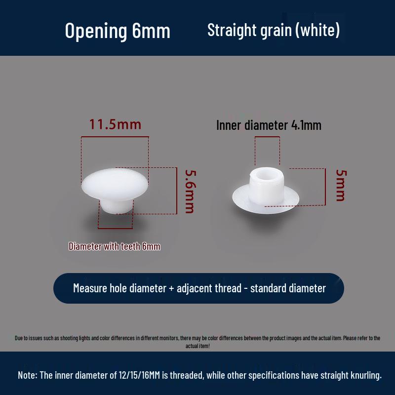 Universeller Runder Dekoplastikstopfen für Möbelscharniere und Schraubenlöcher