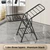 Foldable Clothes Drying Rack Laundry Rack Stainless Steel Thickened Drying Rack Household Indoor Balcony Baby Cool Hanger