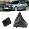 Leather Black Gearshift Collars Shifter Stick Lever Boot Dust Cover Fit for 3 Series E46 19982005