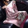 1pc cat bowknot blanket Lightweight Flannel Throw for Sofa Bed Travel Camping Livingroom Office Couch Chair