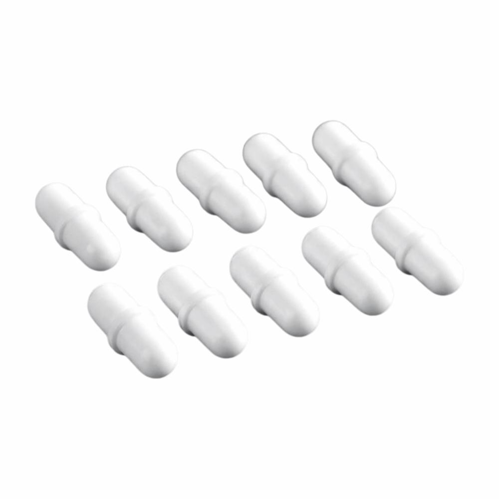 

10pcs Corrosion Resistant Magnetic Stir Bar PTFE Mixing Cup Accessories Educational Use білий