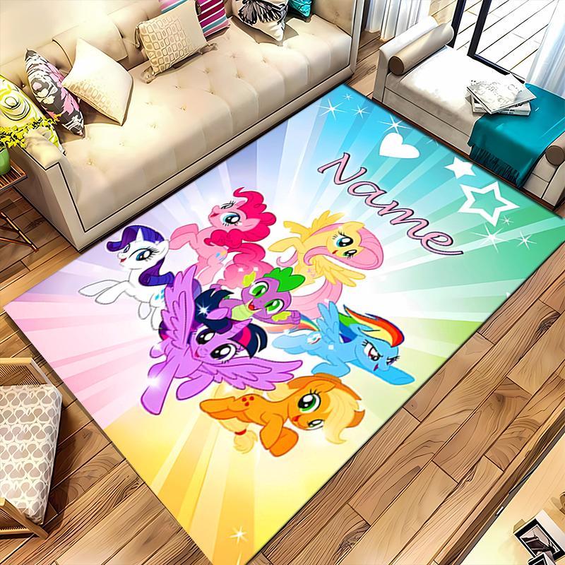 Custom personalization My Little Pony Area Rug - Perfect For Kitchen, Bathroom,Laundry Room Decor Large Size Available,Gift All Seasons