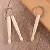 Mini Drum Sticks Keychain Wood Drumsticks Key Ring Chain Keyfob Accessories