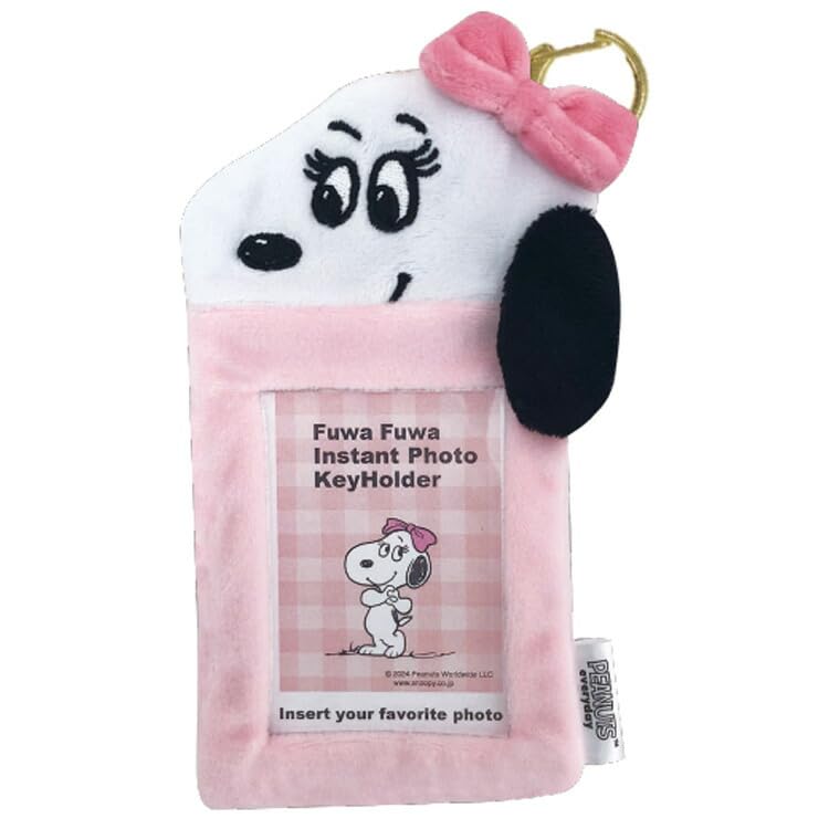 

SK Japan Snoopy Fluffy Instant Photo Keychain Bell 16703