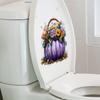 Pvc Pumpkin Halloween Flower Basket Closestool Sticker Living Room Decal Wall