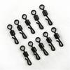 25Pcs 8# Durable Portable Q-shaped Quick Change Swivels Tackles for Carp Fishing