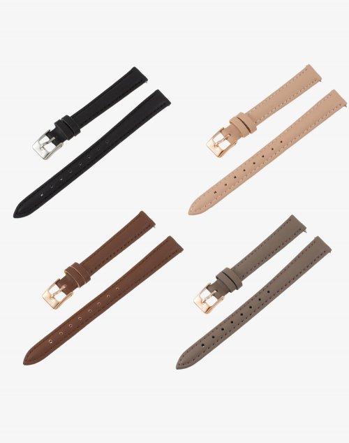 

[SIARGO] SIARGO SG002 Кожаный ремешок 12 мм Rose Gold Brown