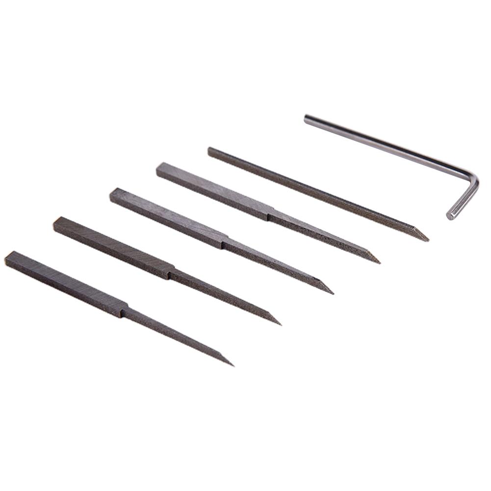 6pcs/set Model Scriber Anti-skid Handle Chisel Hex Key Wrench