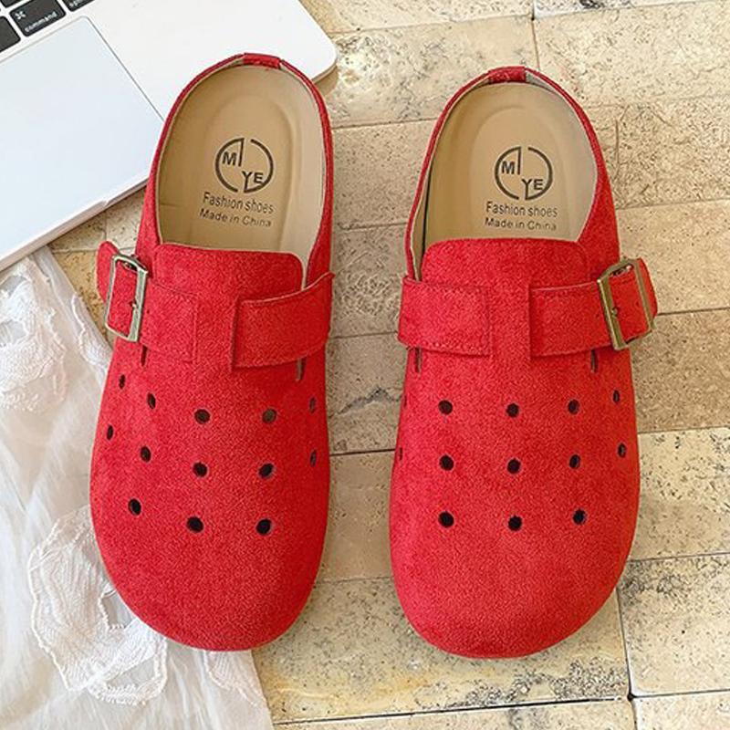 Fashion Shevalues 2025 Summer Women's Clogs Slippers With Adjustable Buckle Casual Outdoor Slides Soft Sole Comfortable Women's Sandals