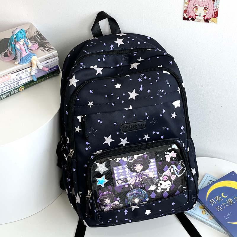 2025 Preppy Style Large-Capacity Itabag Backpack for Women, Korean Version, Ideal for Junior and High School Students