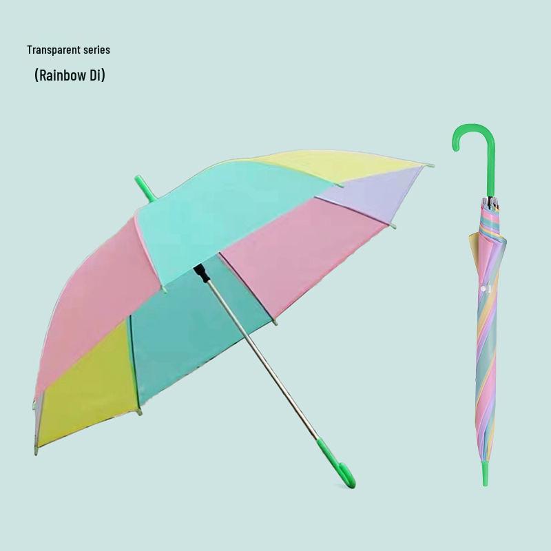 Extra Large Transparent Wind-Resistant Folding Umbrella with Long Handle - Korean Style for Two