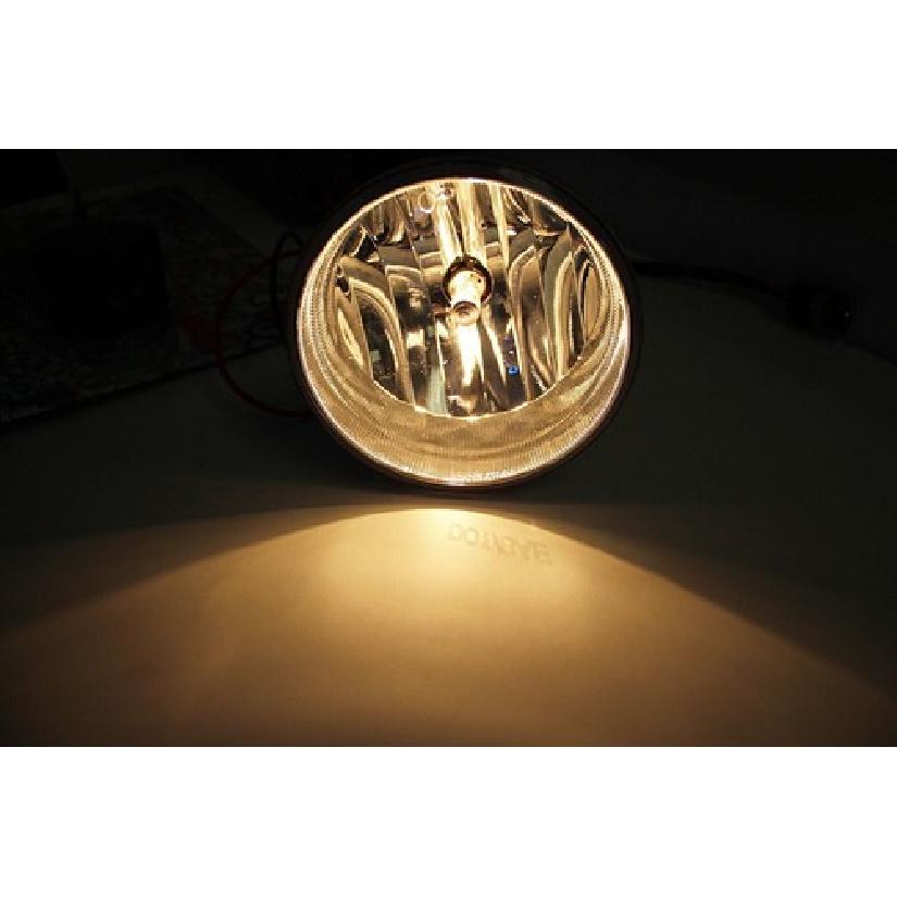 Complete Clear Lens Fog Lights w/H10 Halogen Bulbs For Toyota Tacoma Tundra, Etc