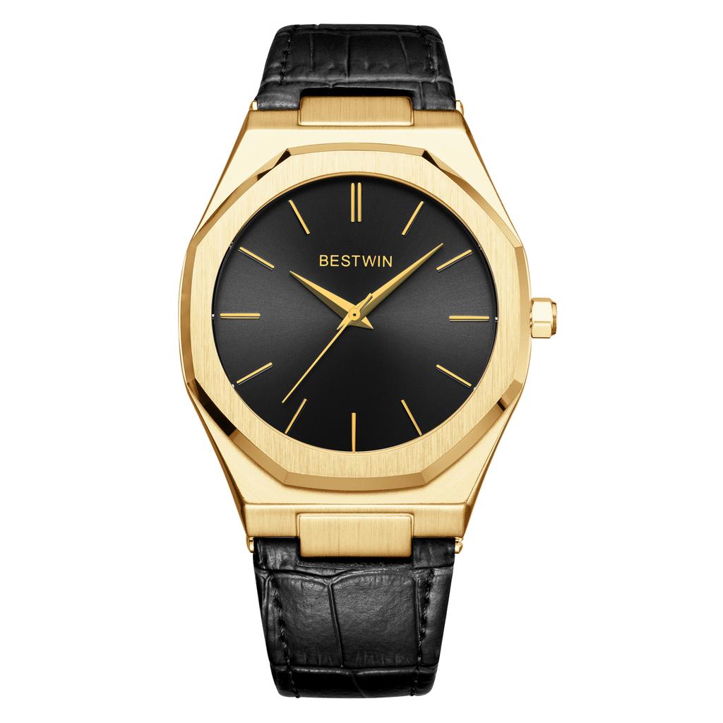 New Fashion Trendy Men's Watch with Waterproof Alloy Circular Dial for Life Business and Leisure Simple Men's Quartz Watch