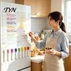 Magnetic Memo Pad for Kitchen Acrylic Planning Board, Dry Erase Notepad Board Fridge, Erasable Writing with Markers Clear Monthly Weekly Daily