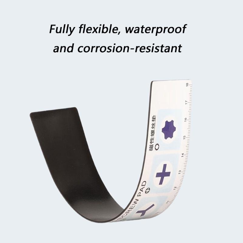 Magnetic Repair Pad 1.2mm Thickness Mat for Efficient Electronics Maintenance Secure Screw Storage Measurement Tool