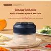 Portable Electric Garlic Masher Mini Food Vegetable Garlic Chili Meat Grinder Chopper