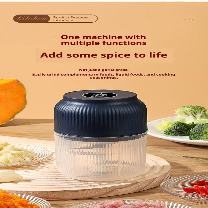 Portable Electric Garlic Masher Mini Food Vegetable Garlic Chili Meat Grinder Chopper