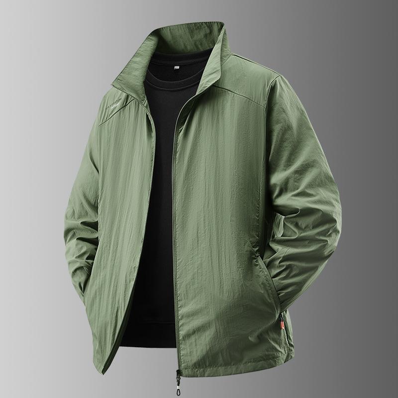Summer Thin Simple Color Outdoor Loose Large Size Hooded Sunscreen Jacket Jacket