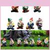 Bezaubernde 7-teilige Mini-Gnom-Statuen Perfekt für Farbenfrohe Zwergenlandschaft und Gartendekoration