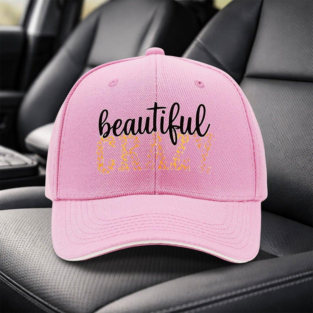 Crazy Letter Sandwich Baseball Cap  Black Adjustable Duckbill Hat  Unisex Fashion Sports Cap for Travel Parties