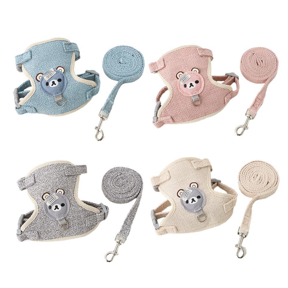 Cat Leash Adjustable Cat Dog Harness Breathable Leash Convenient Pet Vest For Small Dog Cat Supplies 2025 New