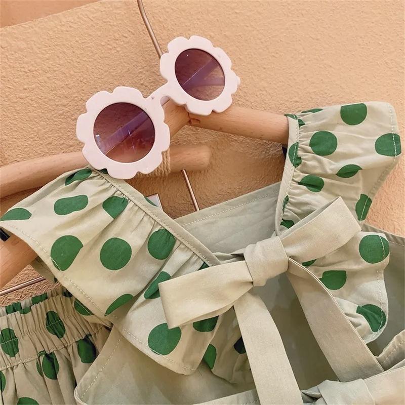 Girls Summer Sleeveless Two Piece Set Stylish Baby Girl Outfit Fashionable Kids Clothing