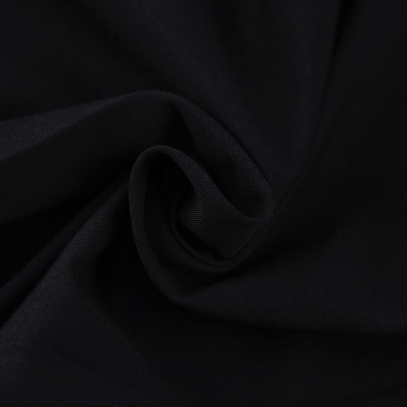 2026 Black Wide Leg Trousers High Waist Loose Fit Draped Pants Women Commute Office Wear
