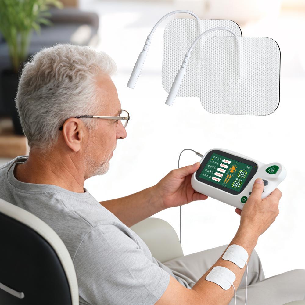 Dual Output TENS/EMS Massage Stimulator: Full-Body Muscle & Meridian Therapy