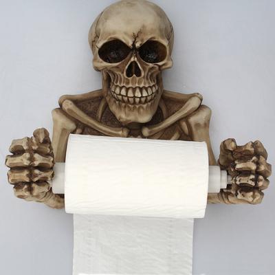 1pcs Skull Paper Roll Holder Retro Paper Roll Rack Home Supplies Holder For Bathroom Toilet Bedroom Buy At A Low Prices On Joom E Commerce Platform