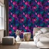 Ink Wallpaper Navy Blue and Plum for Living Room and Bedroom 50x1000