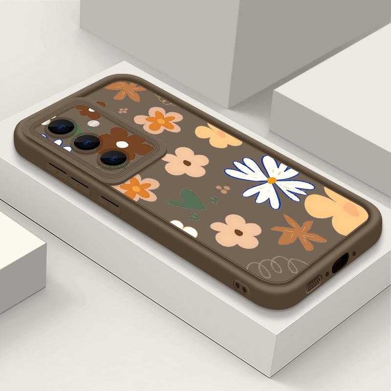 Daisies Flowers Print Case For Samsung A57 A37 A27 A17 S26 Ultra S25 FE A56 A36 A26 A16 A55 A35 A25 A15 A54 5G S21 S22 S23 S24 Plus Shockproof Cover