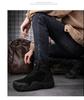 Men's Mid-Calf Tactical Combat Boots for Outdoor Hiking and Mountaineering - Anti-Kick Protection