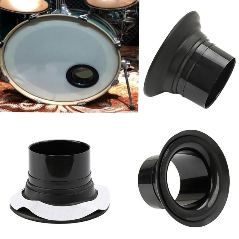 Bass Drum Enhancer Loudspeaker Drum Amplifier with Port Hole Protector Drum Kick Loudspeaker Drum Accessory Easy to Use