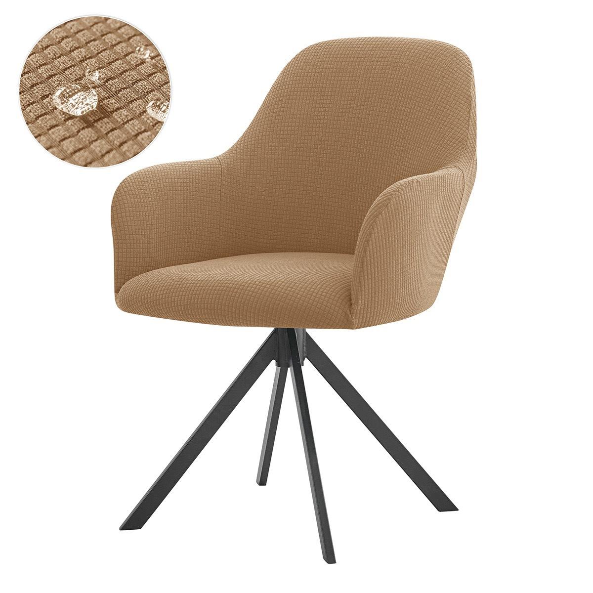 

Elastic Home Use Hotel Dining Chair High Armchair Cover Water Resist Waffle Water Resist Corn Fleece Cloth Solid Color 27*17*3cm хаки
