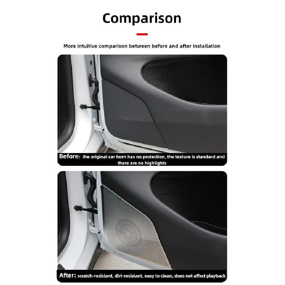 Car Stainless Steel Accessories for Tesla Model Y Juniper 2025 Speacker Cover Front Rear Speakers Air Oultet Protector Sticker