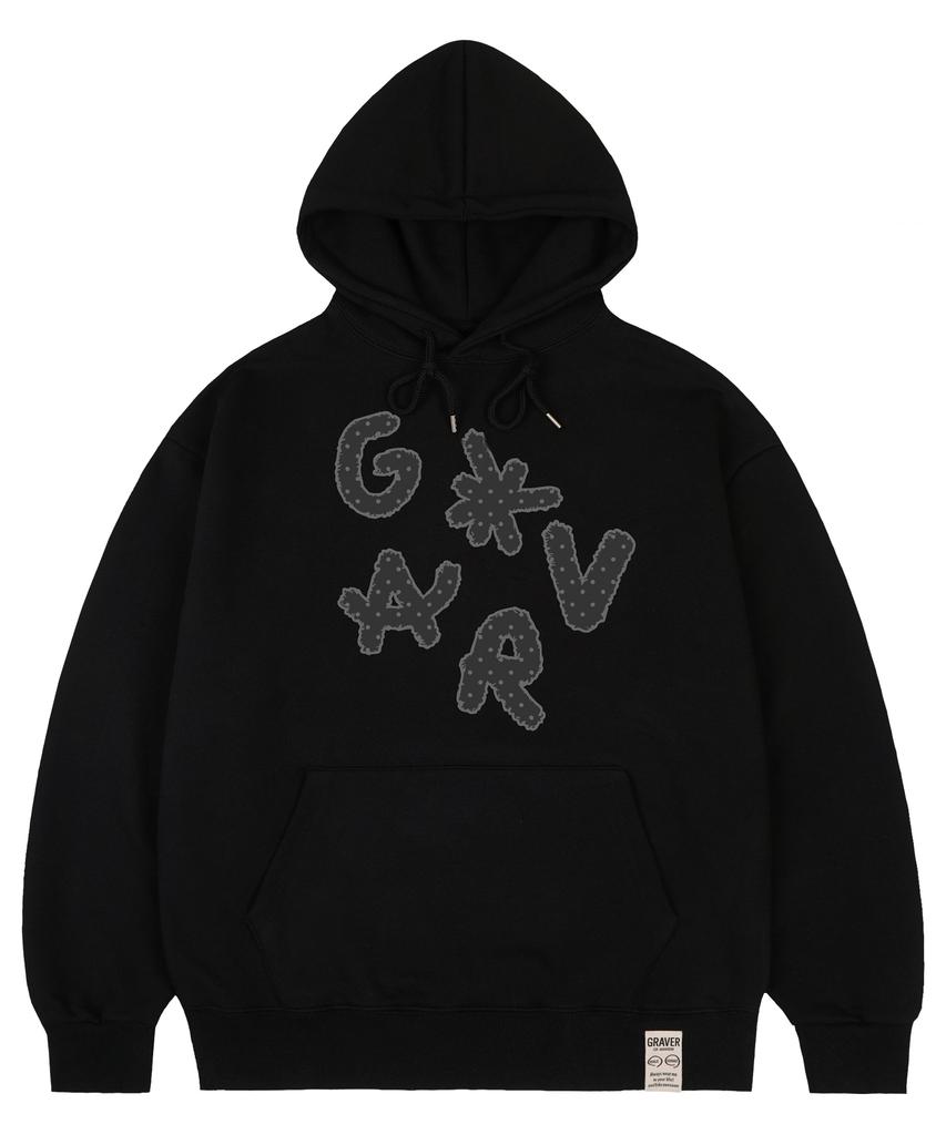 [Unisex] Dots Grav Hoodie_Black