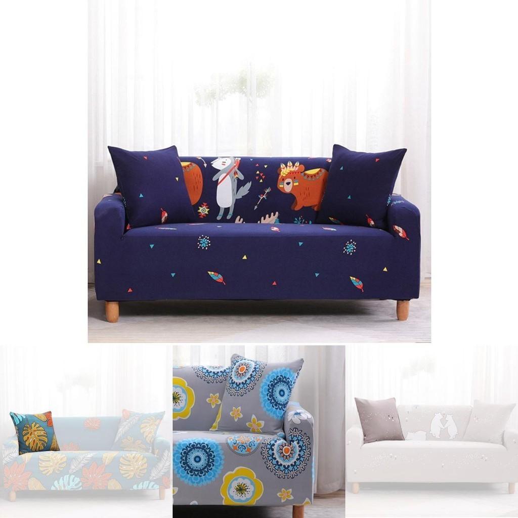 Floraler und geometrischer Sofabezug elastischer Überwurf für Wohnzimmer mit ausgezeichneter Passform und einfacher Reinigung