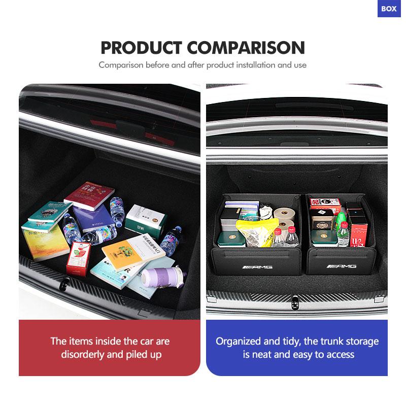 Car Trunk Folding Organizer Box Tools Waterproof Storage Bag For Mercedes Benz AMG W204 W205 W203 W211 W201 W210 W108 W124 W126