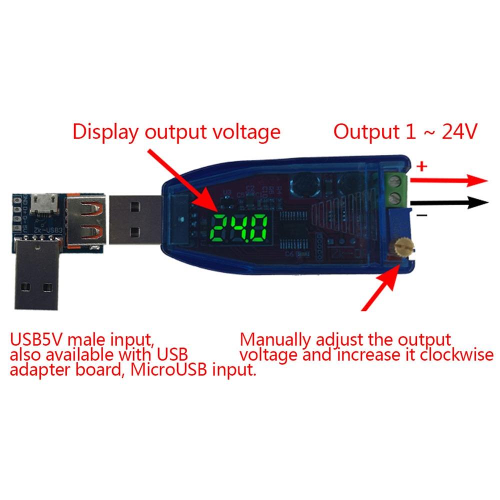5V To 1.8V 3.3V 5V 9V 12V 24V Voltage Regulator USB Power Supply Module  Electronic Projects
