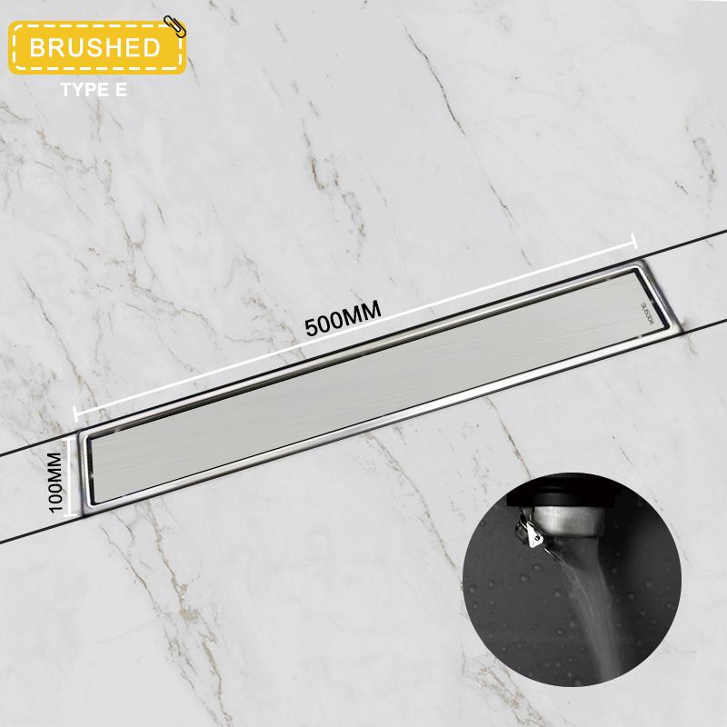 Kartáčované Zlato Neviditelný Dlaždicový Podlahový Odtok Nerezová Ocel 304 Sítko na Nečistoty Deodorant Podlahový Odtok Koupelnové Kuchyňské Doplňky