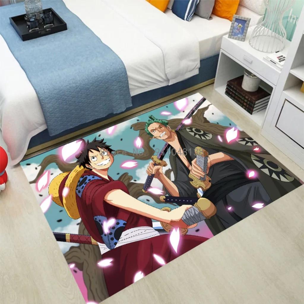 2026 Anime One Piece Japan Cartoon Teppich Teppich Für Wohnzimmer Schlafzimmer Sofa Fußmatte Dekoration Kinder Spielen Rutschfester Boden