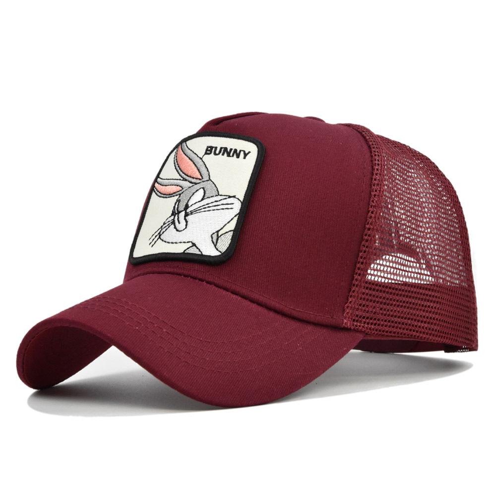 Tongue Hat Duck Bunny Animal Embroidered Baseball Hat Washed Old Sun Visor Hat