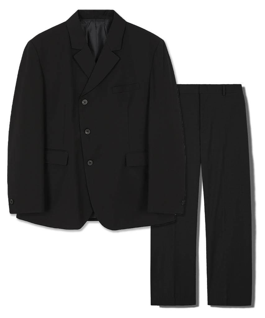 Suare Wool Balance Setup Suit Ash Grey